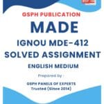 IGNOU MDE-412 Solved Assignment