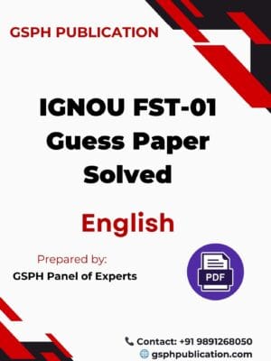 IGNOU FST-01 Guess Paper Solved