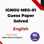 IGNOU MEG-01 Guess Paper Solved