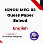 IGNOU MEG-02 Guess Paper Solved