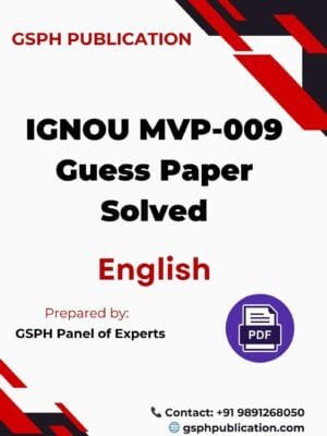 IGNOU MVP-009 Guess Paper Solved