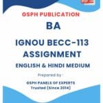IGNOU BECC-113 Solved Assignment
