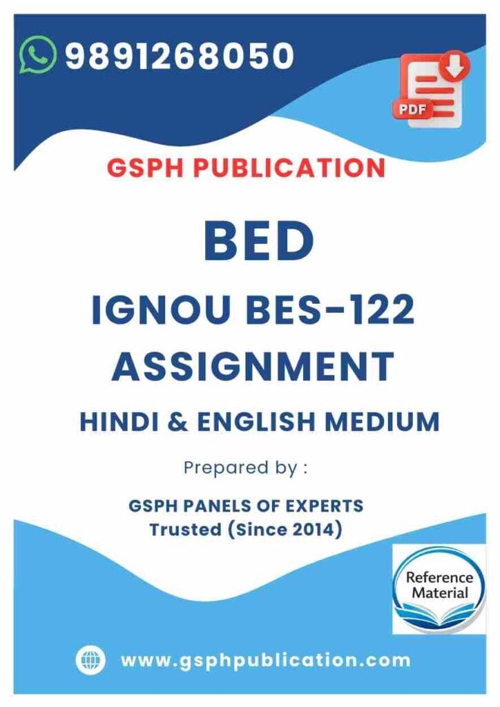 IGNOU BES-122 Solved Assignment