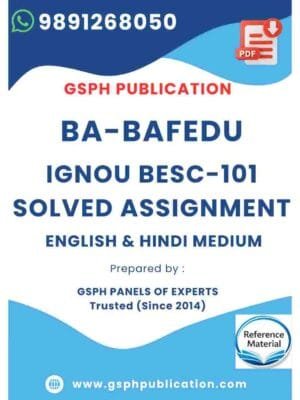 IGNOU BESC-101 Solved Assignment