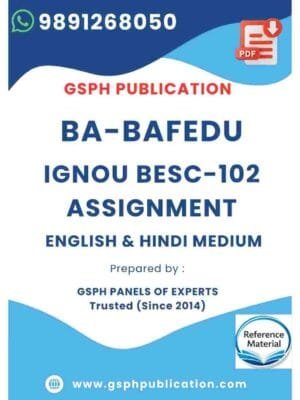 IGNOU BESC-102 Solved Assignment