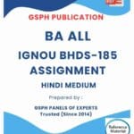IGNOU BHDS-185 Solved Assignment