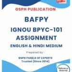 IGNOU BPYC-101 Solved Assignment