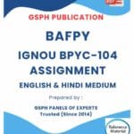 IGNOU BPYC-104 Solved Assignment