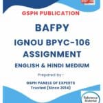 IGNOU BPYC-106 Solved Assignment
