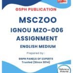 IGNOU MZO-006 Solved Assignment 2026
