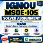 IGNOU MSOE-105 Solved Assignment