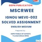 IGNOU MEVE-002 Solved Assignment