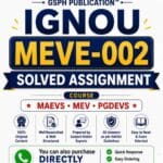IGNOU MEVE-002 Solved Assignment free
