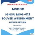 IGNOU MGG-012 Solved Assignment