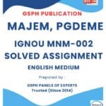 IGNOU MNM-002 Solved Assignment