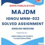 IGNOU MNM-022 Solved Assignment