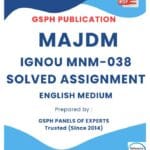 IGNOU MNM-038 Solved Assignment