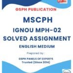 IGNOU MPH-02 Solved Assignment
