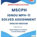 IGNOU MPH-11 Solved Assignment