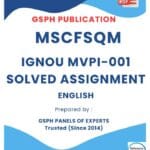 IGNOU MVPI-001 Solved Assignment