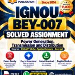 IGNOU BEY-007 Solved Assignment