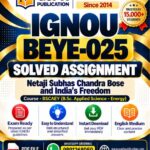 IGNOU BEYE-025 Solved Assignment FREE